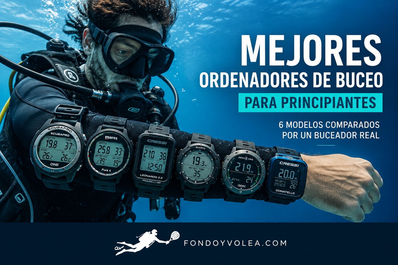 Comparativa de ordenadores de buceo para principiantes